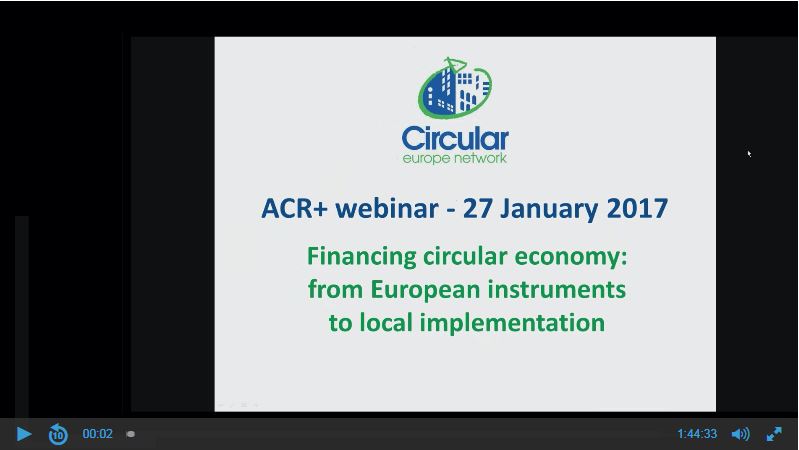 2017 01 27 Financing Circular Economy